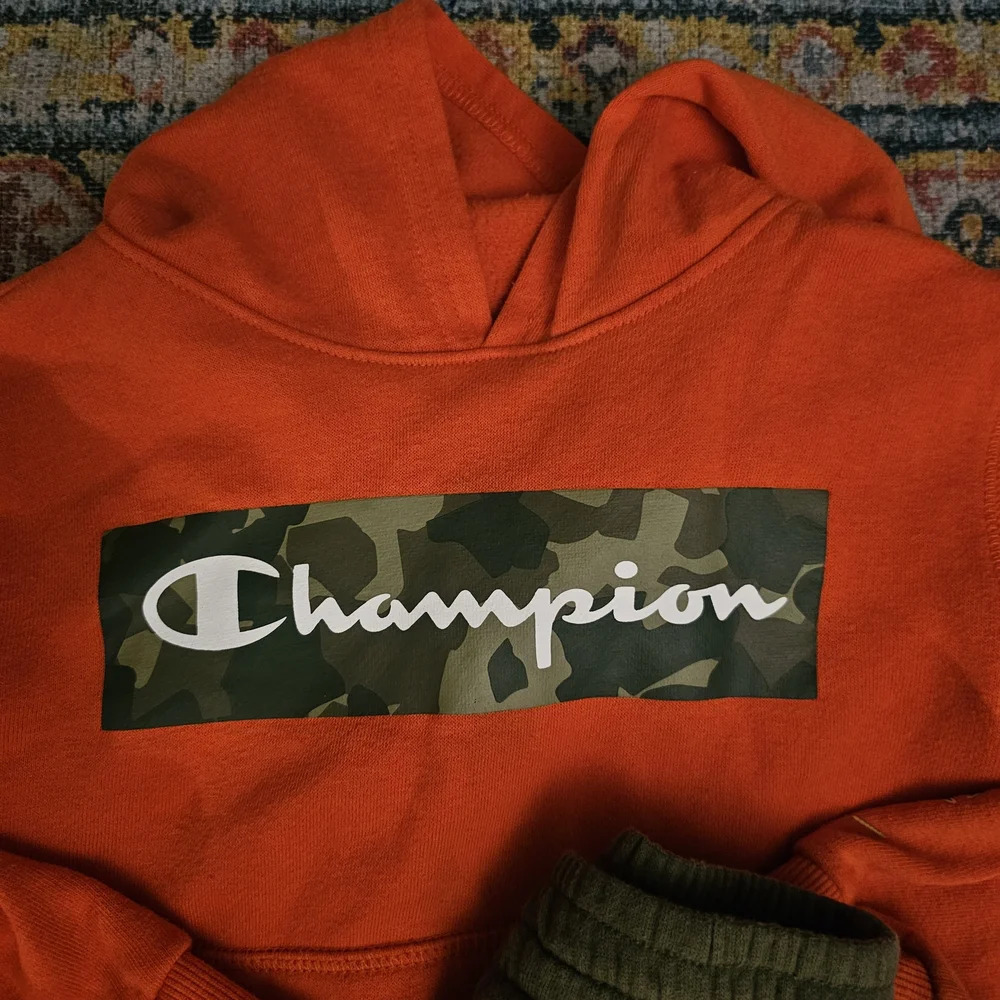 Champion Vibrant Orange Hoodie - Picture 2 of 8